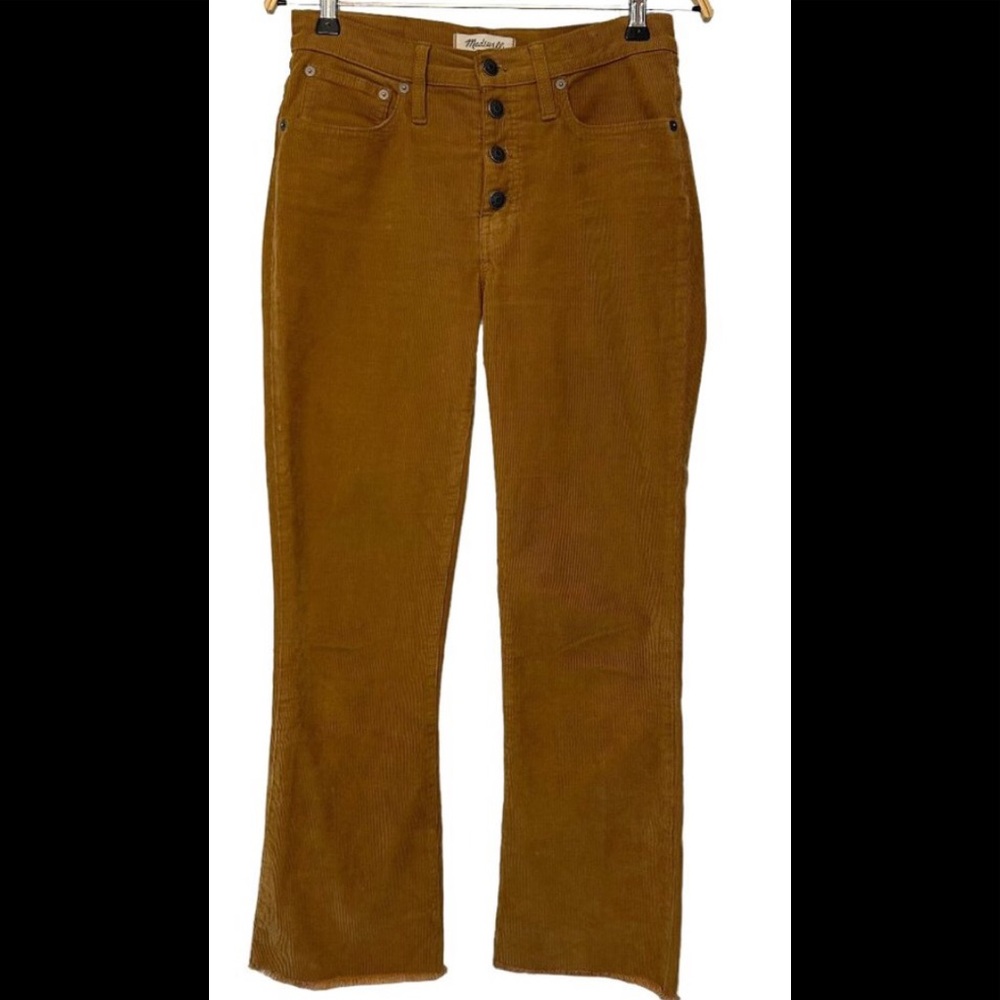 MADEWELL Cali Demi-Boot Button Front Jeans: Corduroy Edition J9204 Size 26